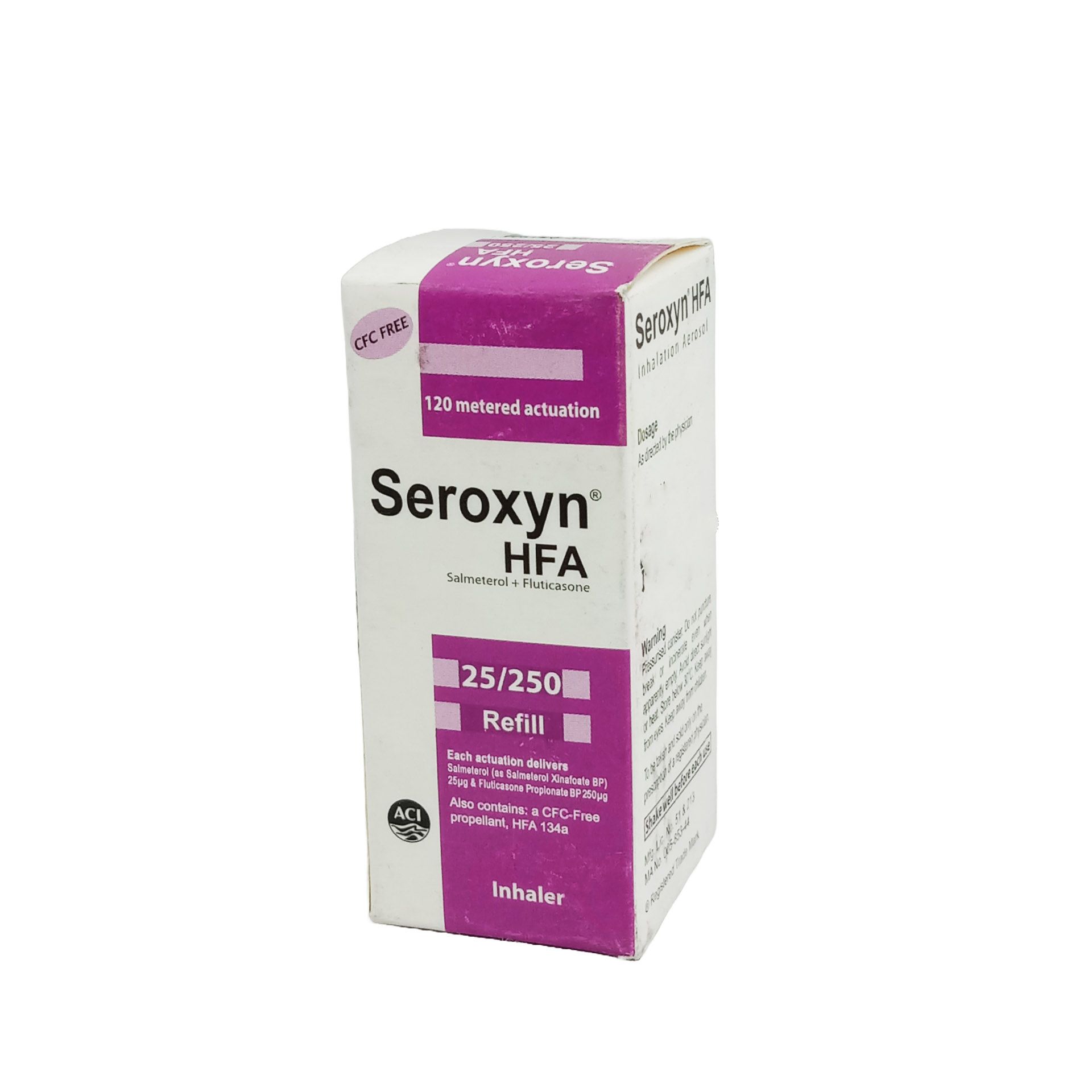 Seroxyn HFA 25/250 Refill Inhaler - (25mcg+250mcg/Puff)