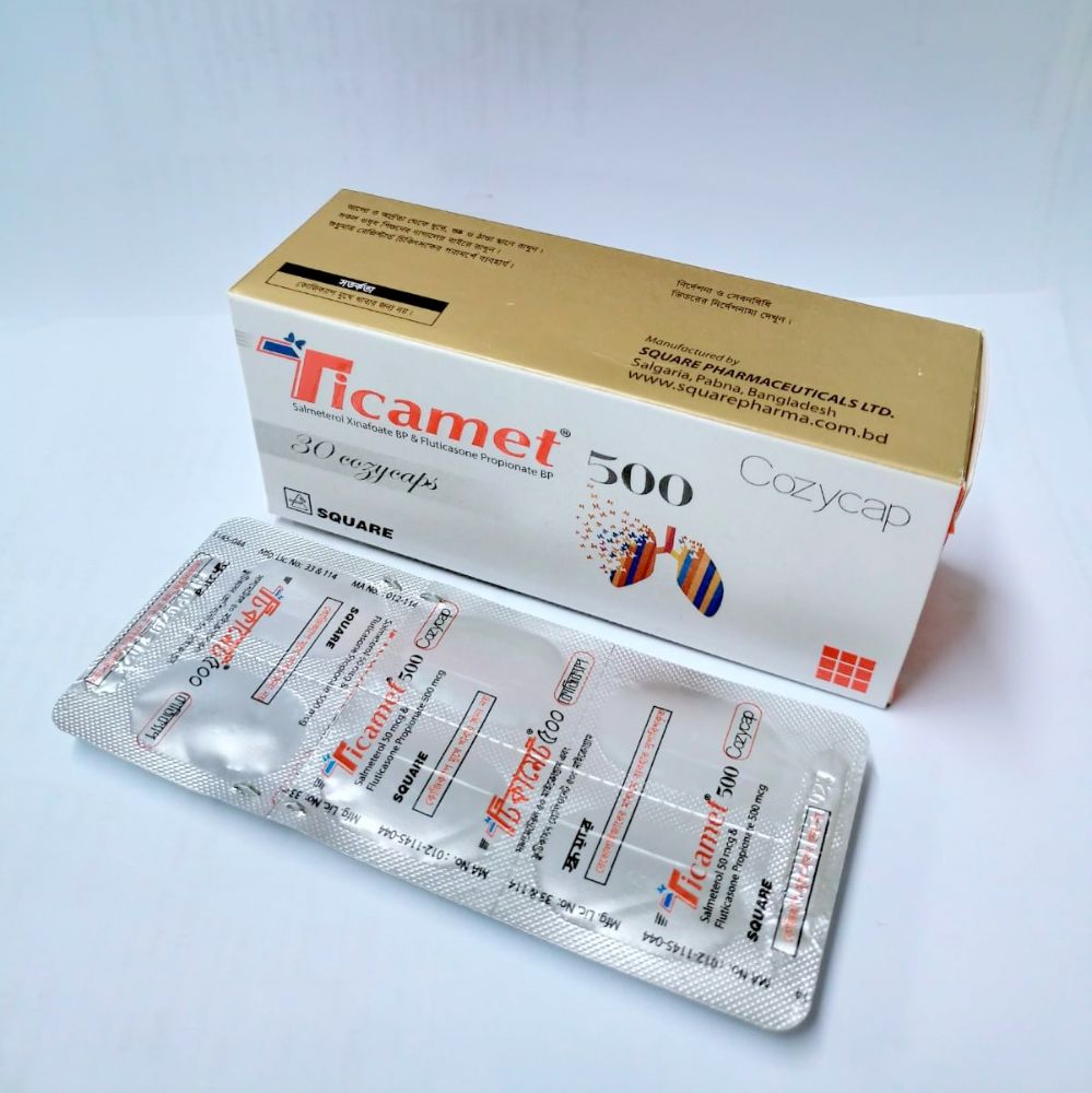 Ticamet 500 Cozycap Capsule - (50mcg+500mcg)