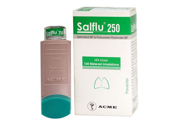 Salflu HFA 250 Inhaler - (25mcg+250mcg)