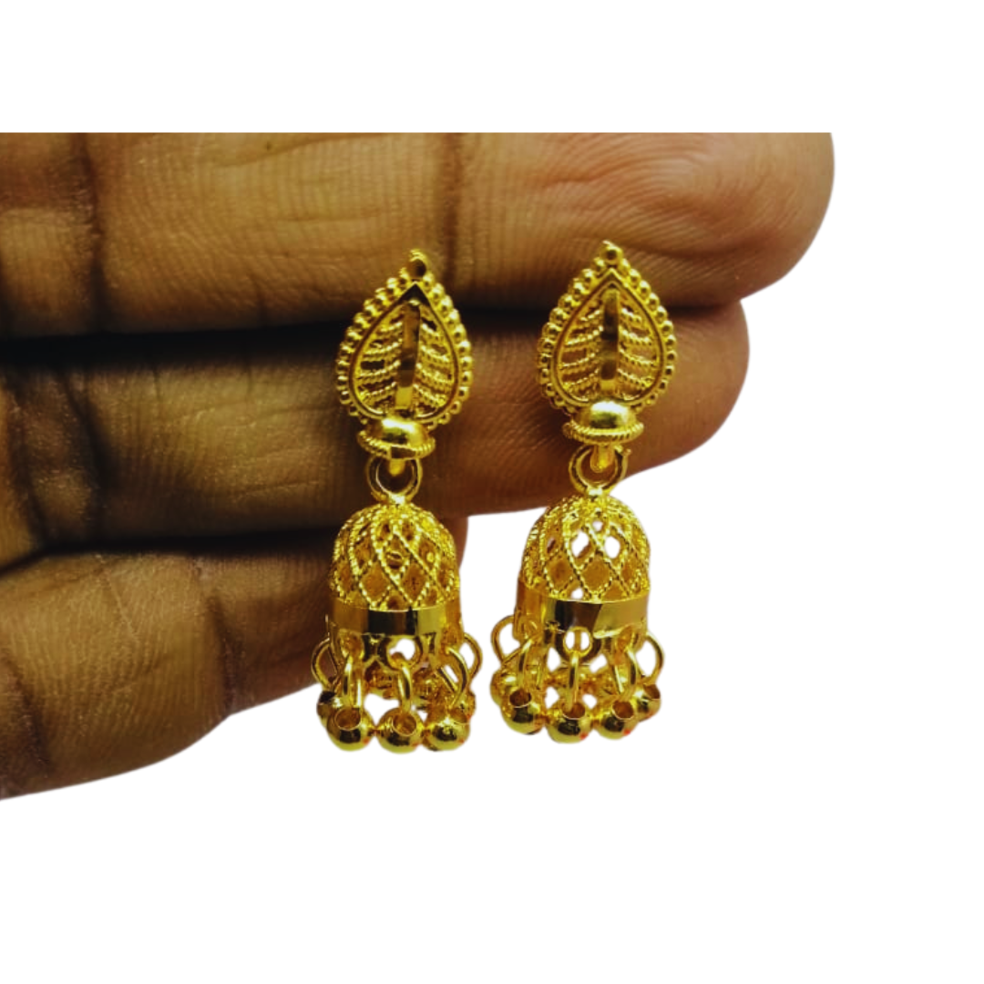 Gold plated earrings for women-E7