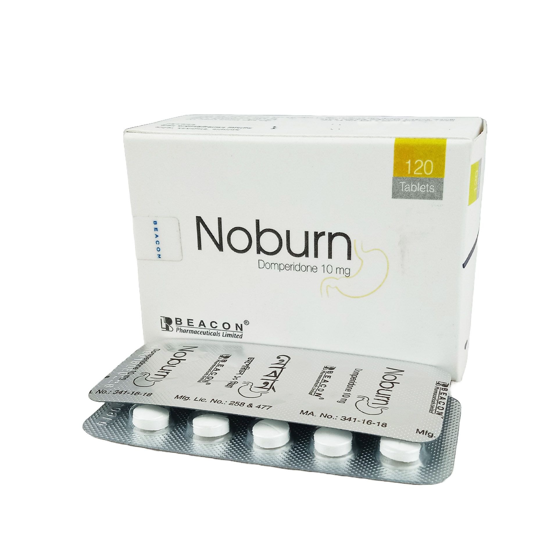 Noburn Tablet - (10mg) - 1 strip