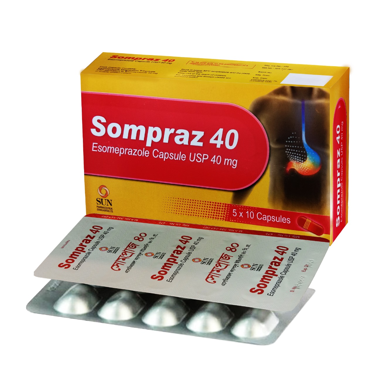 Sompraz Capsule - (40mg) - 1 box