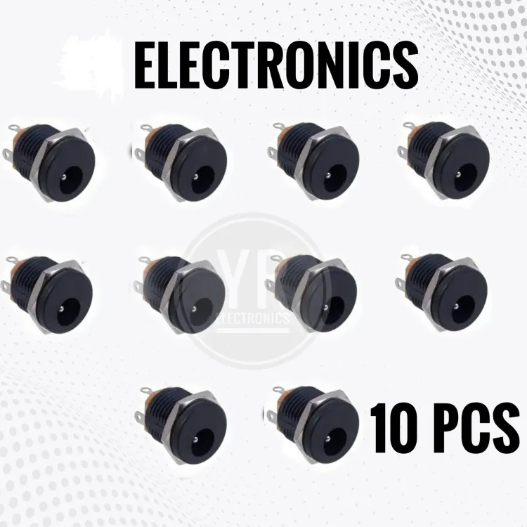 DC Female Socket For Electronics work - 10pcs