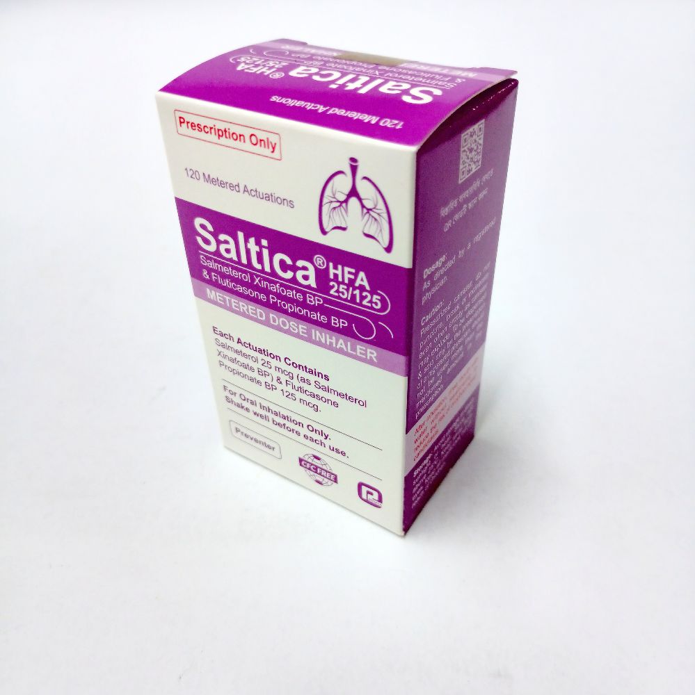 Saltica 25/125 HFA Inhaler - (25mcg+125mcg)