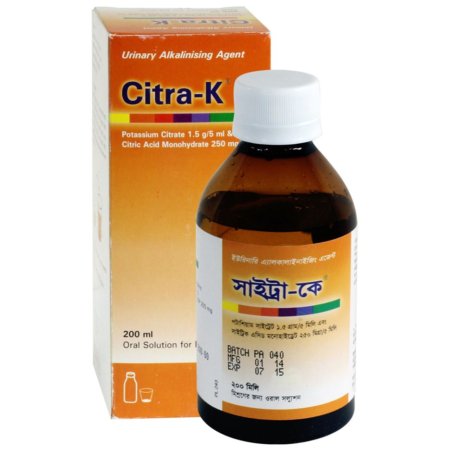 Citra-K Syrup - ((1500mg+250mg)/5ml)