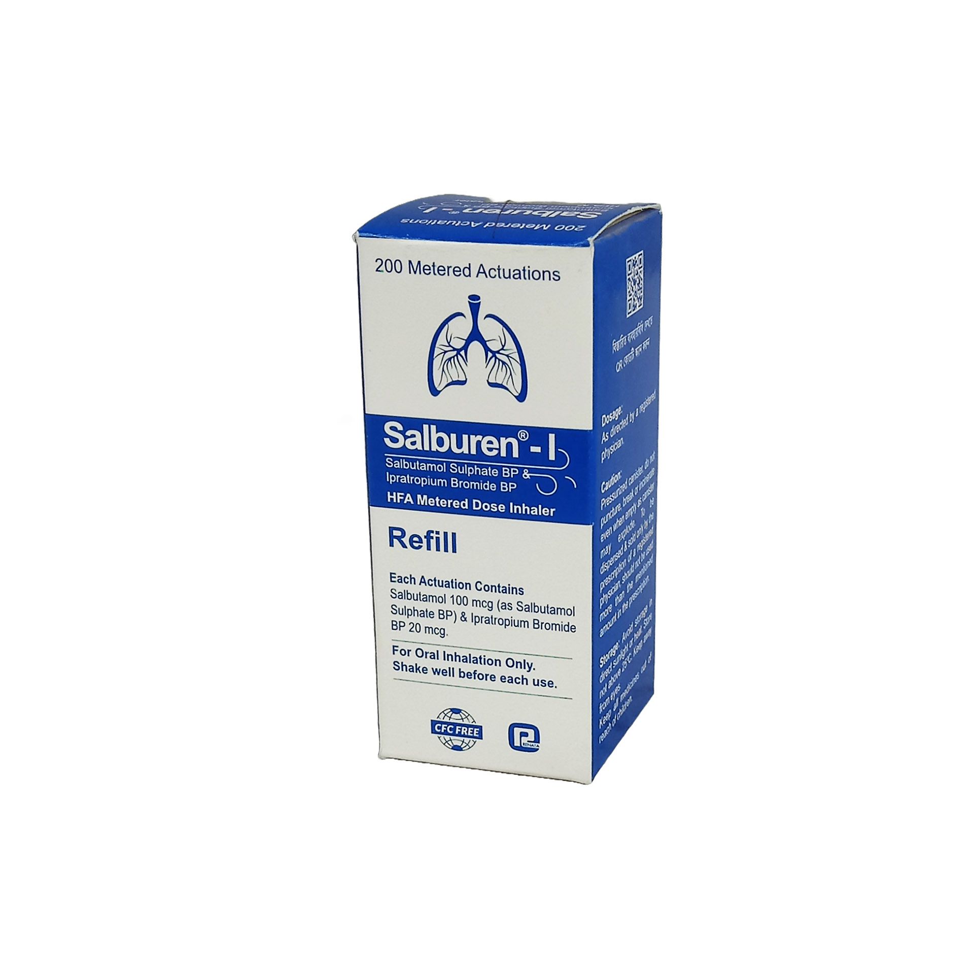 Salburen-I Refill Inhaler - (20mcg+100mcg/Puff)