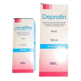 Deprolin Syrup - ((20mg+10mg+2.5mg)/5ml)