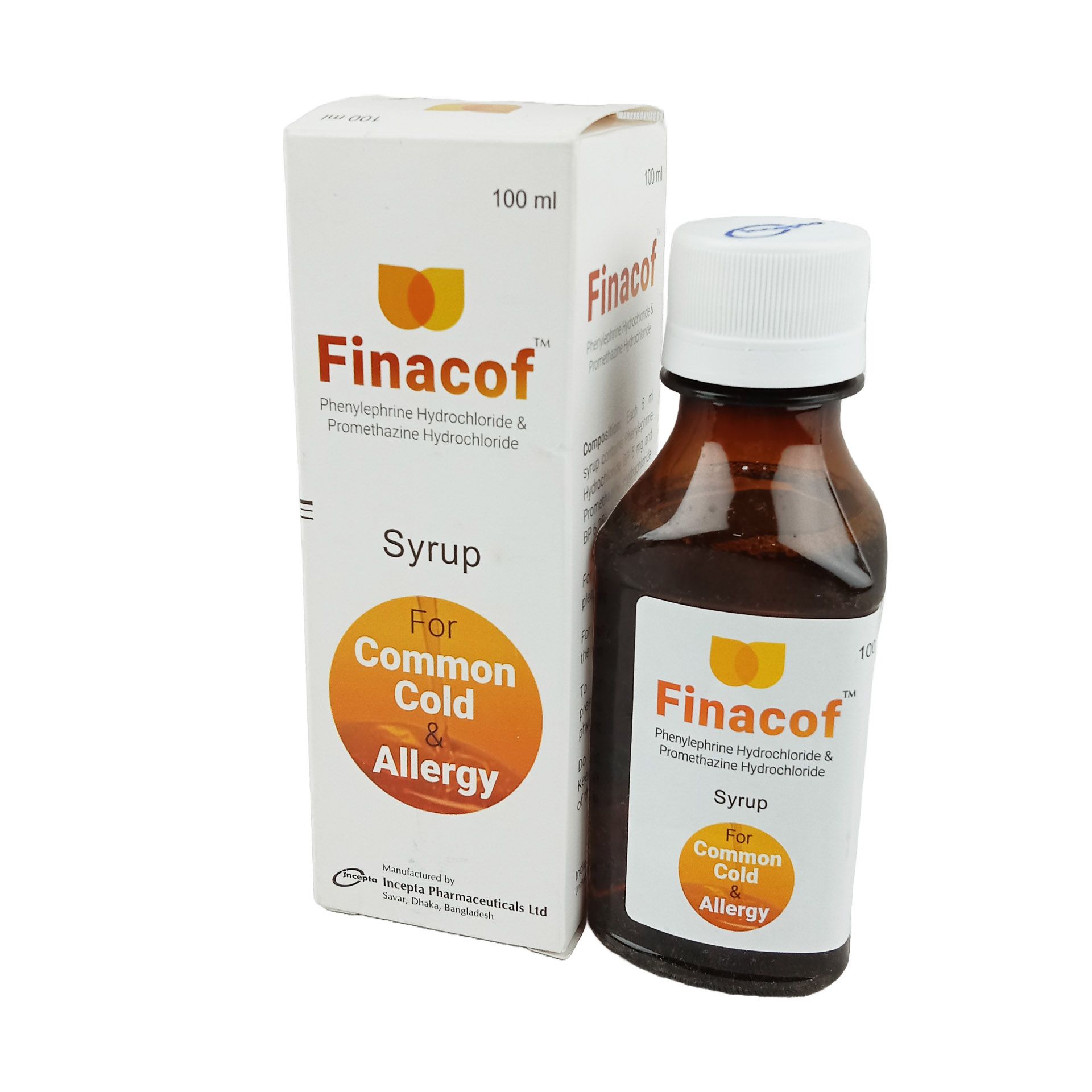 Finacof Syrup - (5mg+6.25mg/5ml)