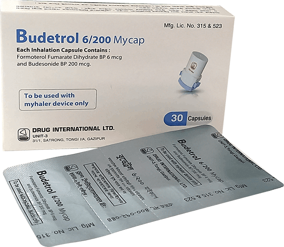 Budetrol 6/200 Mycap Capsule - (200mcg+6mcg)