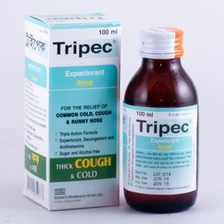 Tripec Syrup - ((30mg+100mg+1.25mg)/5ml)