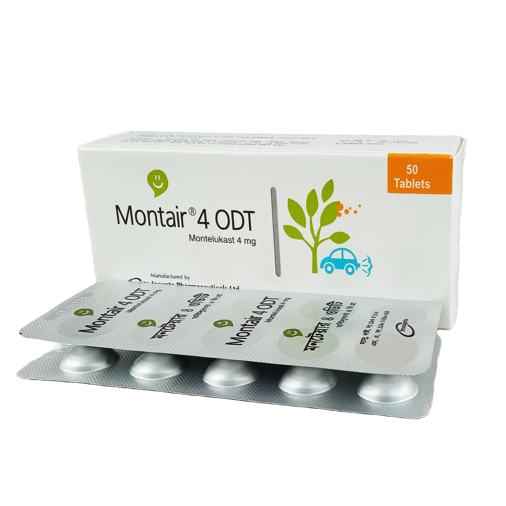 Montair 4 ODT Tablet - (4mg)