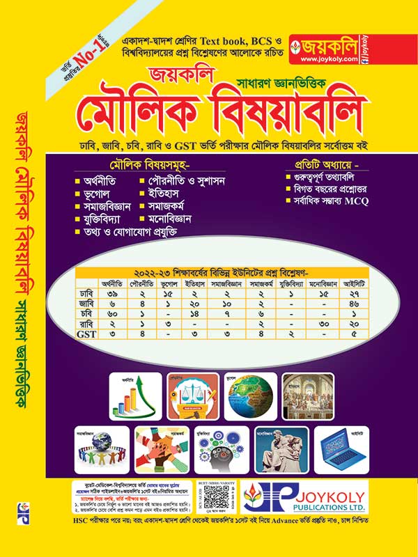 joykoly Moulic Bishoy (GK) / জয়কলি মৌলিক বিষয়াবলি (সাধারণ জ্ঞান ভিত্তিক)
