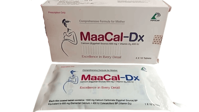 Maacal-DX Tablet - (600mg+400IU)