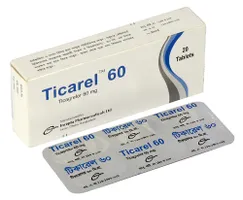 Ticarel 60 Tablet - (60mg)-1 Box