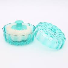 Powder Puff Sponge Box Case Container 1 pc