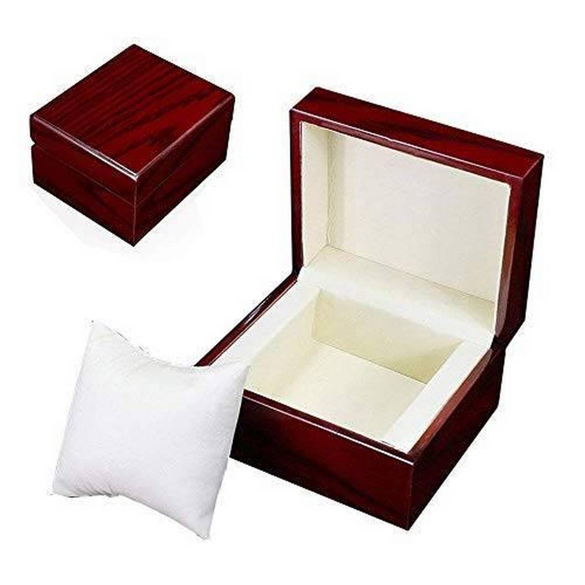 Wooden Wrist Watch Bangle Pillow Box- Jewellery Box