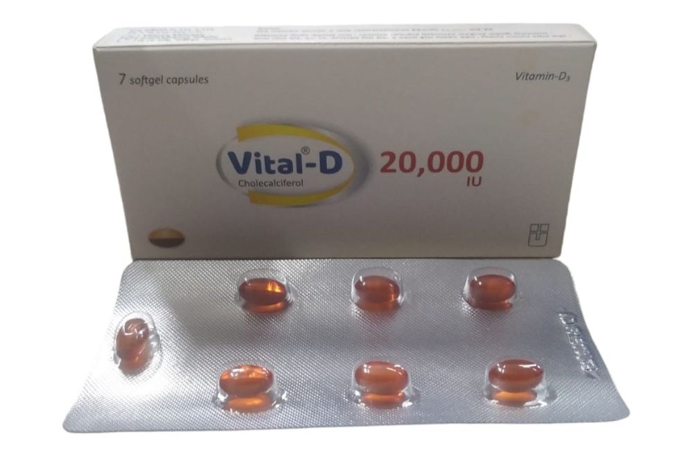 Vital-D 20000IU Capsule - (20000IU)