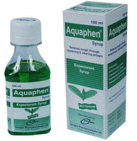 Aquaphen Syrup - ((30mg+100mg+1.25mg)/5ml)