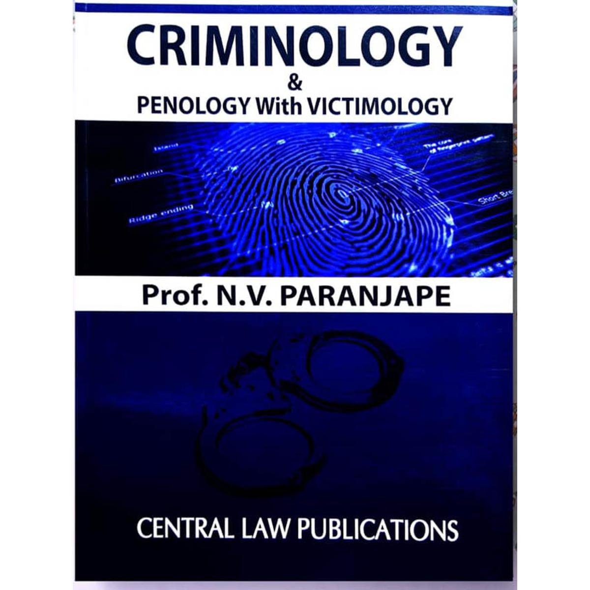 Criminology by Prof. N.V. Paranjape