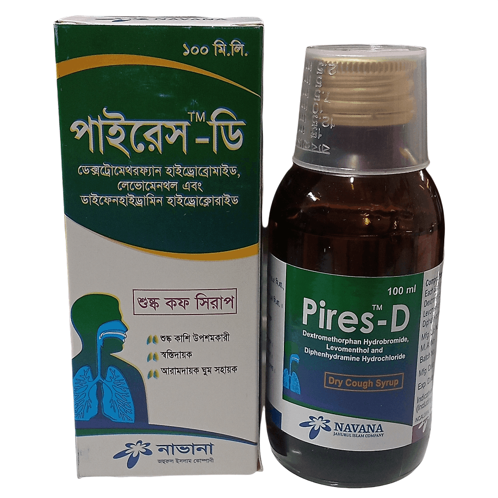 Pires-D Syrup - (130mg+280mg+40mg/100ml)