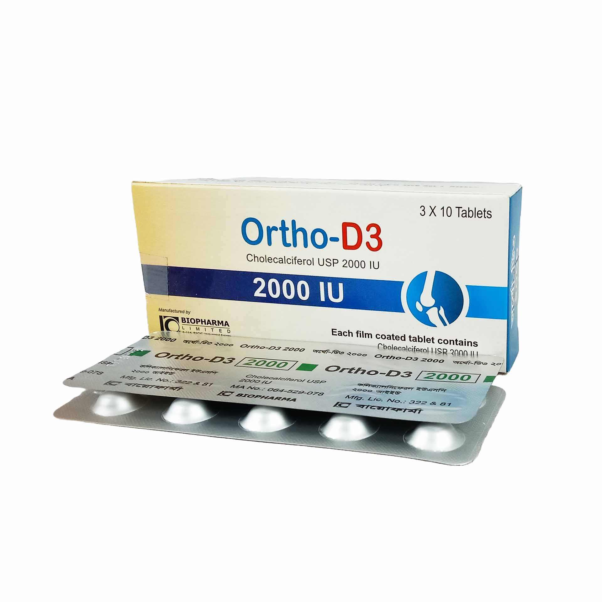Ortho-D3 2000 Tablet - (2000IU)