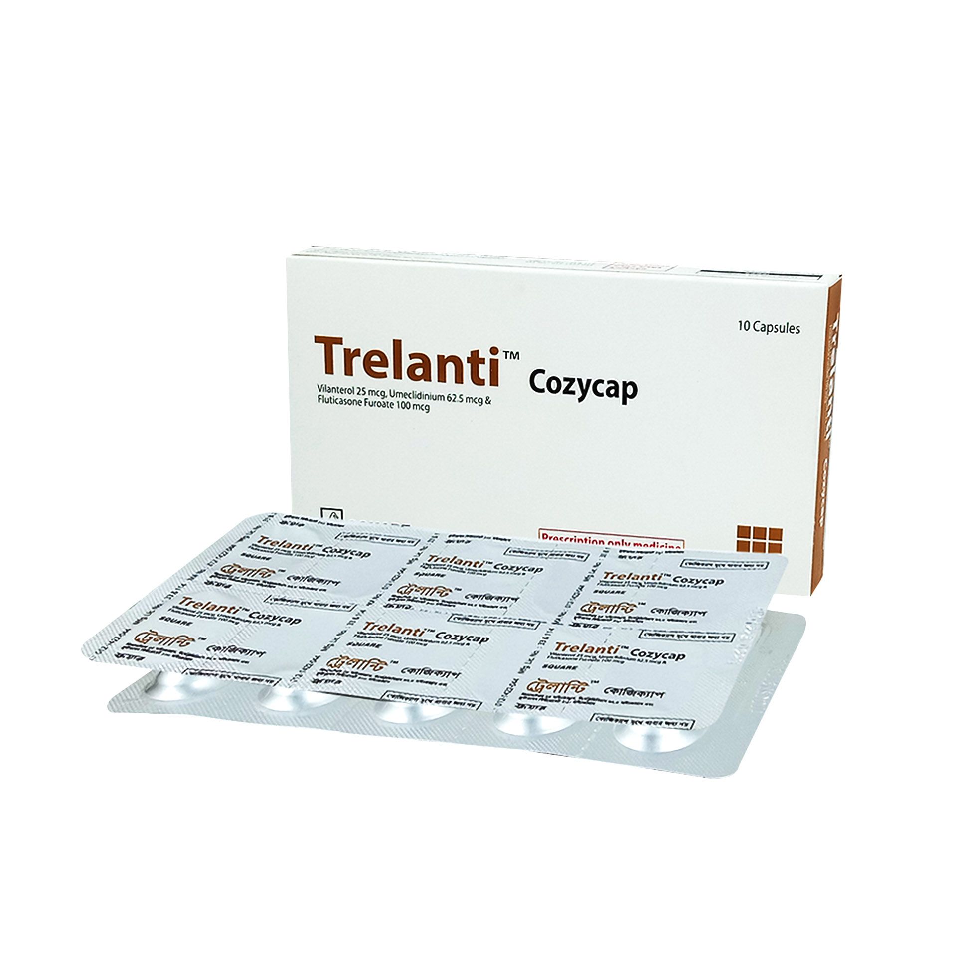 Trelanti 100 Cozycap Capsule - (25mcg+62.5mcg+100mcg)