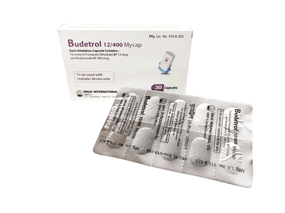 Budetrol 12/400 Mycap Capsule - (400mcg+12mcg)