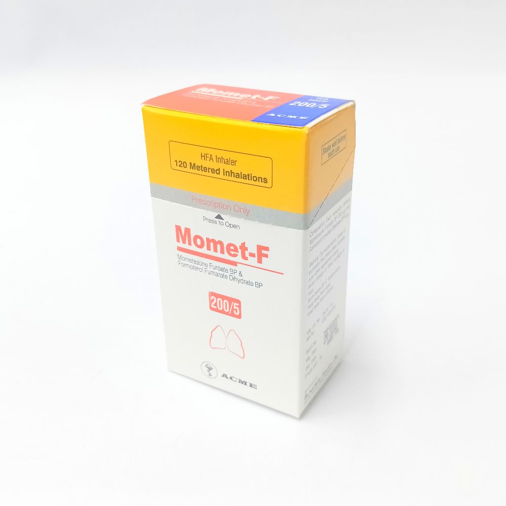 Momet-F 200/5 Inhaler - (200mcg+5 Mc/Puff)
