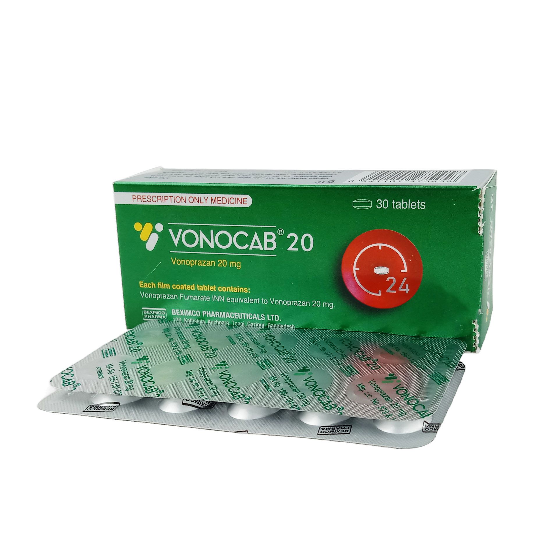 Vonocab 20- 1 strip