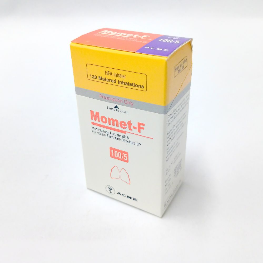 Momet-F 100/5 Inhaler - (100mcg+5 Mc/Puff)