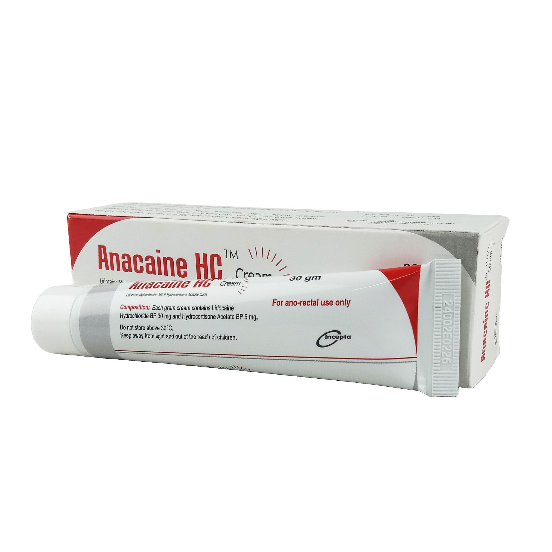 Anacaine HC Cream - ((5mg+30mg)/Gm)