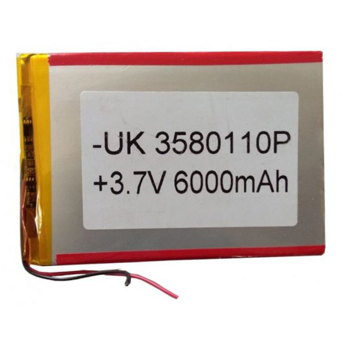 ট্যাব এবং পাওয়ার ব্যাংকের জন্য 3.7v 6000mah রিচার্জেবল লিথিয়াম ব্যাটারি - 6 volt battery