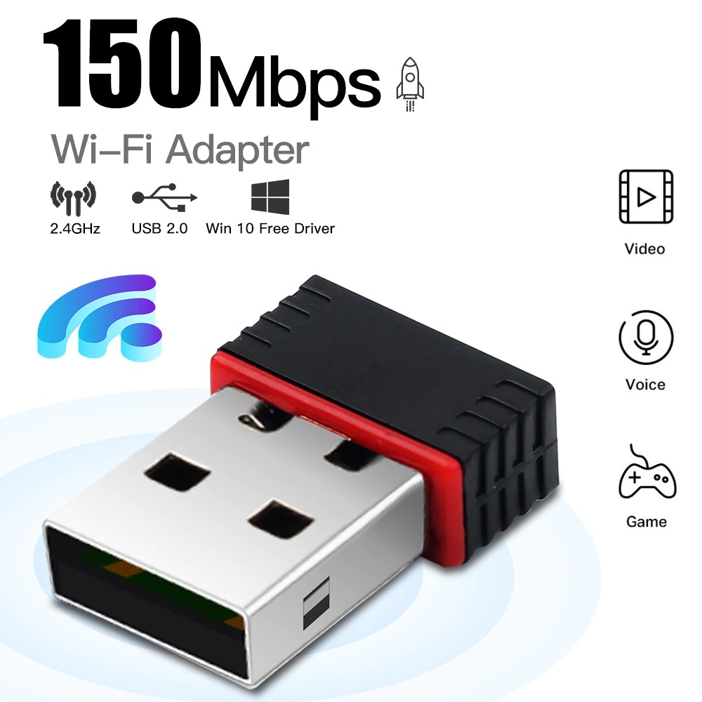 CASIFY WA01 300Mbps Wifi Receiver Adapter 300Mbps Wifi Adapter Mini USB Network Card 802.11b/g/n Wireless Network Lan Card 2.4G Adapter