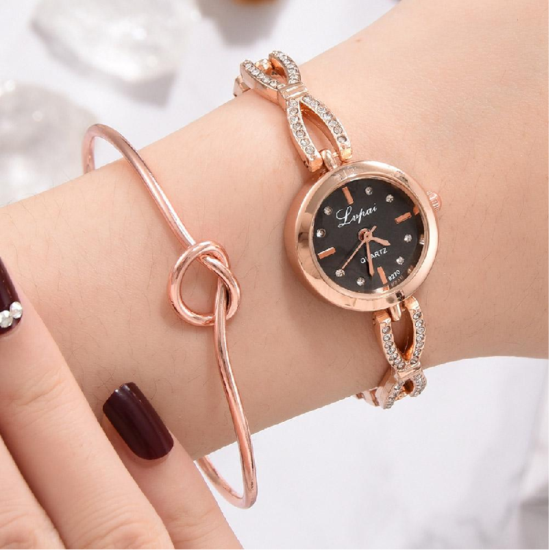 Women Small Gold Bangle Bracelet Luxury Watches
