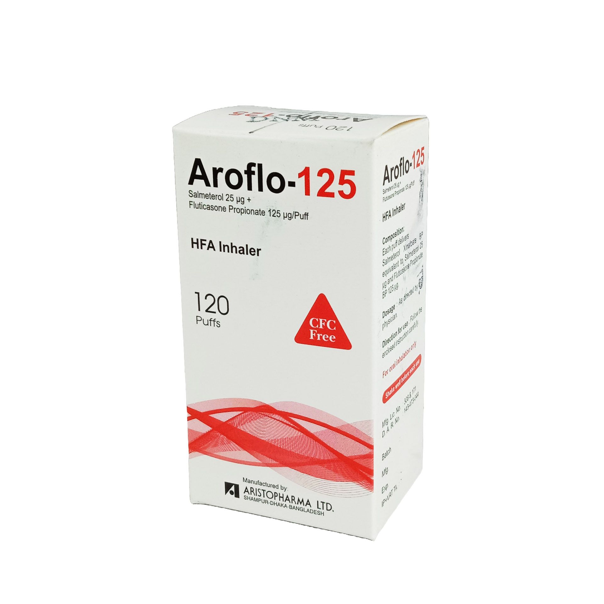 Aroflo 125 HFA Inhaler - (25mcg+125mcg)
