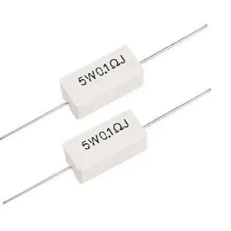 10 Pcs- 5Watt 1 Ohm Wirewound 5W 1 Ohm Ceramic Cement Wirewound Resistors