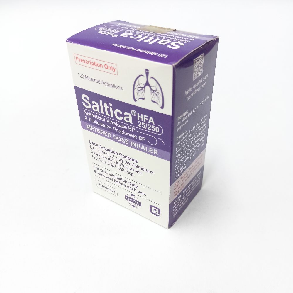 Saltica 25/250 HFA Inhaler - (25mcg+250mcg)
