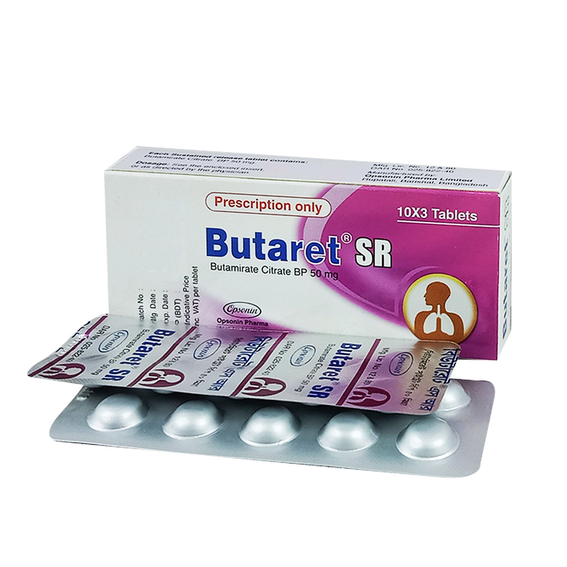 Butaret SR Tablet - (50mg)