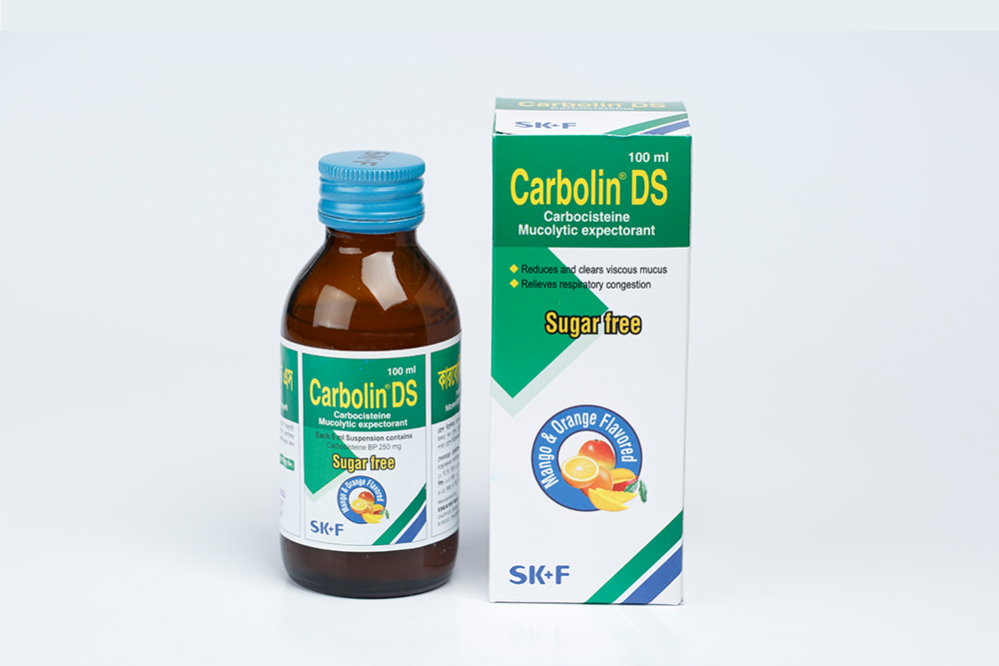 Carbolin DS Syrup - (250mg/5ml)