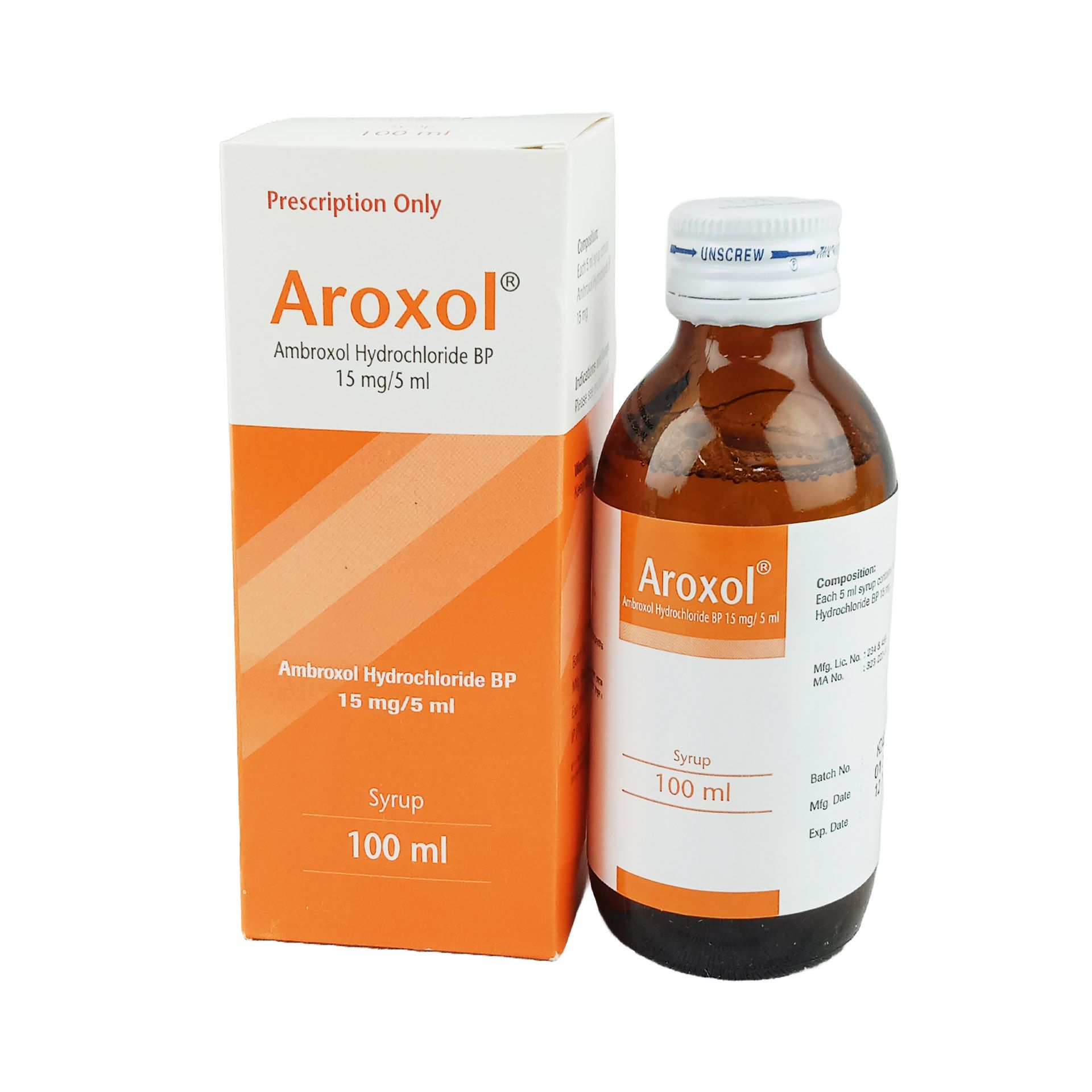 Aroxol Syrup - (15mg/5ml)