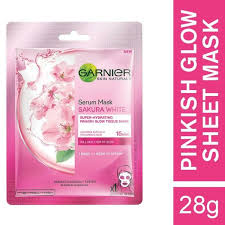 Garnier Sakura Glow Serum Mask 28gm