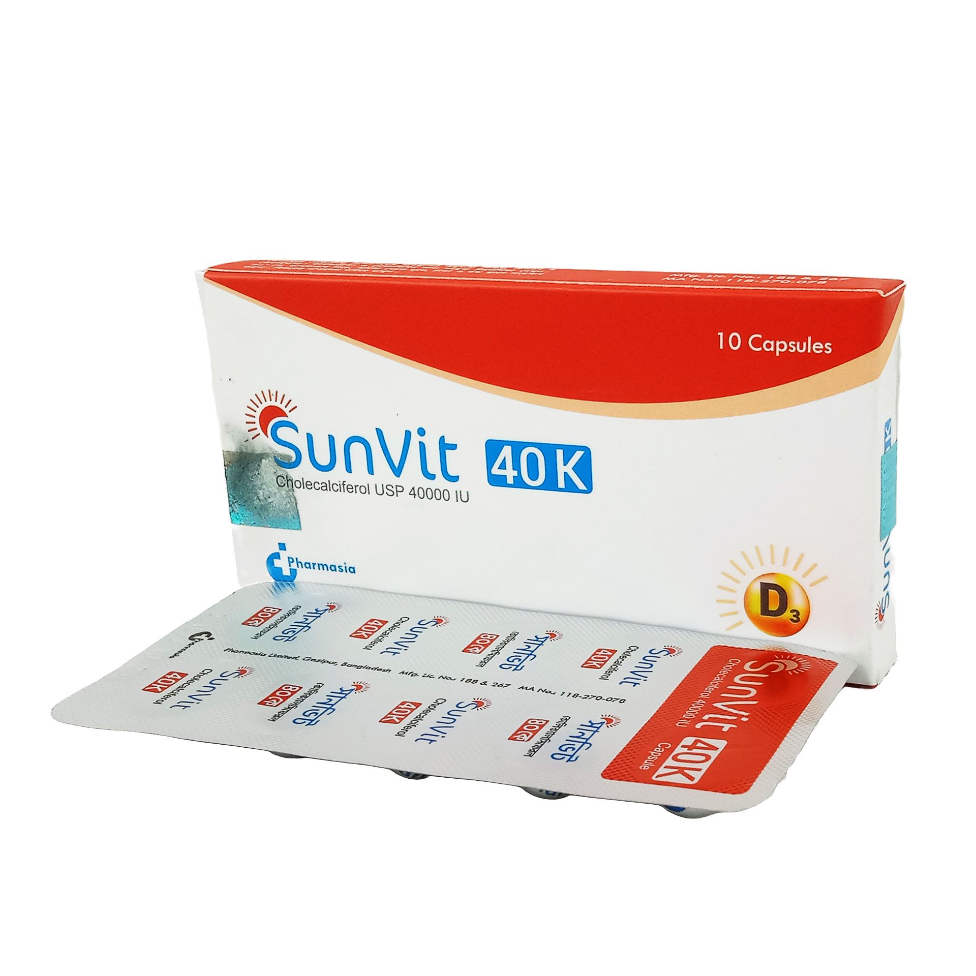 Sunvit 40000 Capsule - (40000IU)