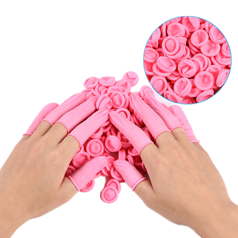 10 pcs Finger Protecting Gloves Pink Colour
