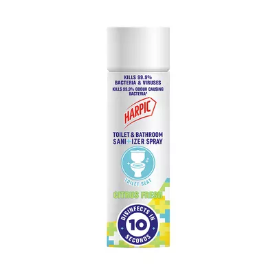Harpic Toilet & Bathroom Sanitizer Spray Citrus Fresh 90 ml