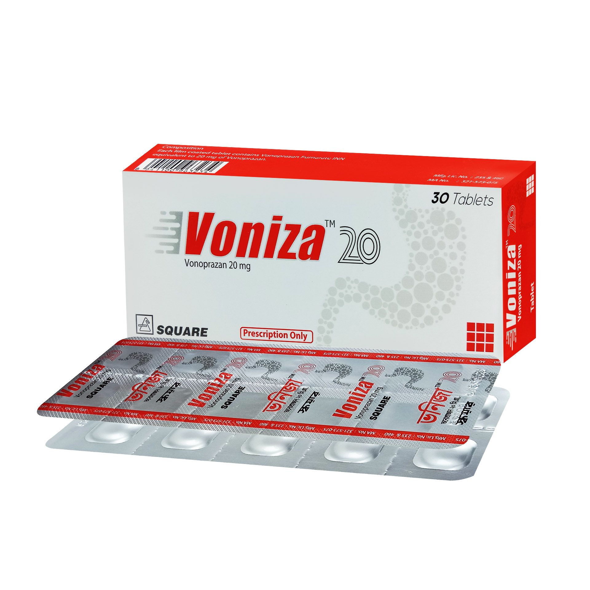 Voniza 20 - 1 strip