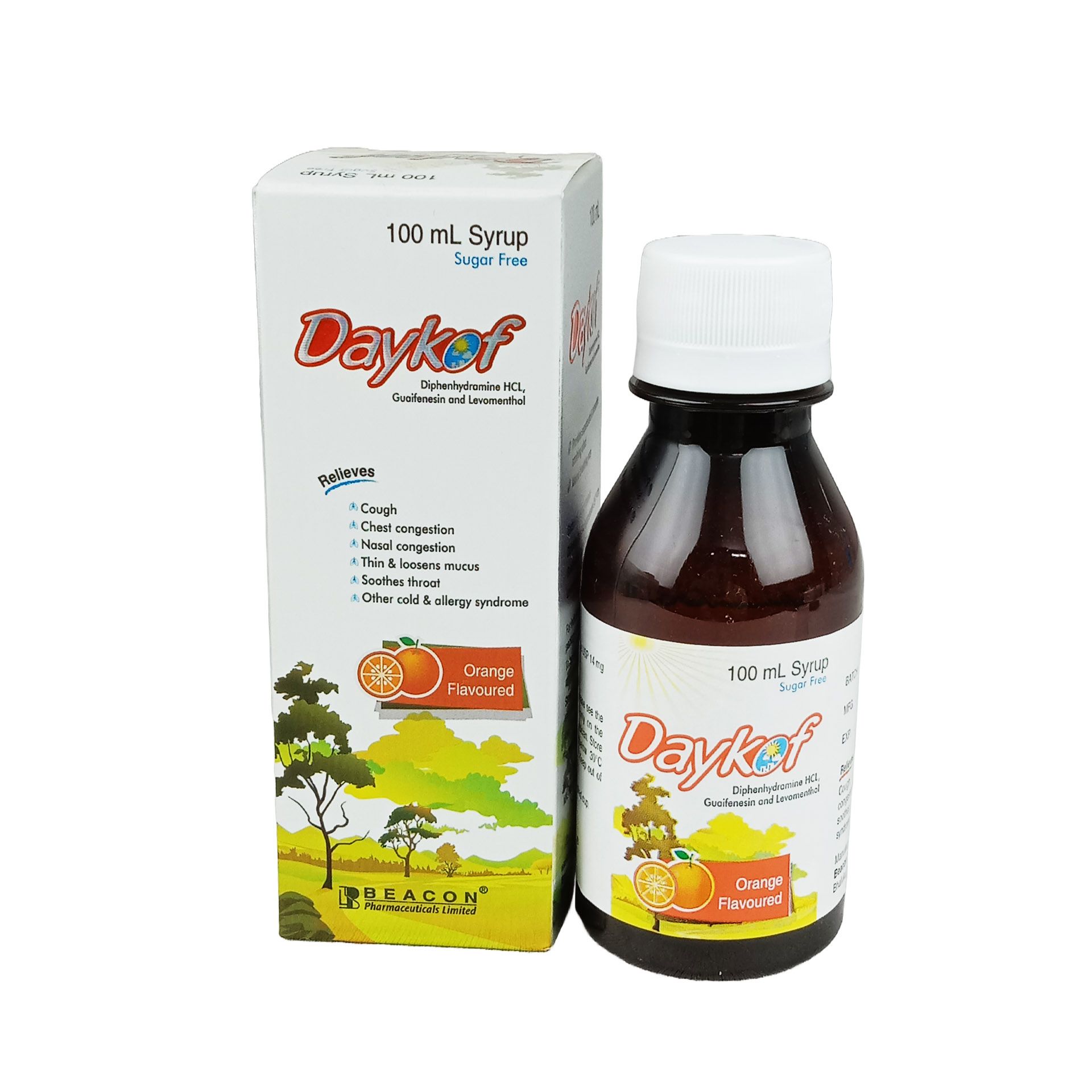 Daykof Syrup - (10mg+100mg+1.1mg)